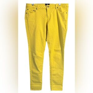 The North Face Women’s Bright Yellow Slim Fit Stretch Jeans Size 14 Regular